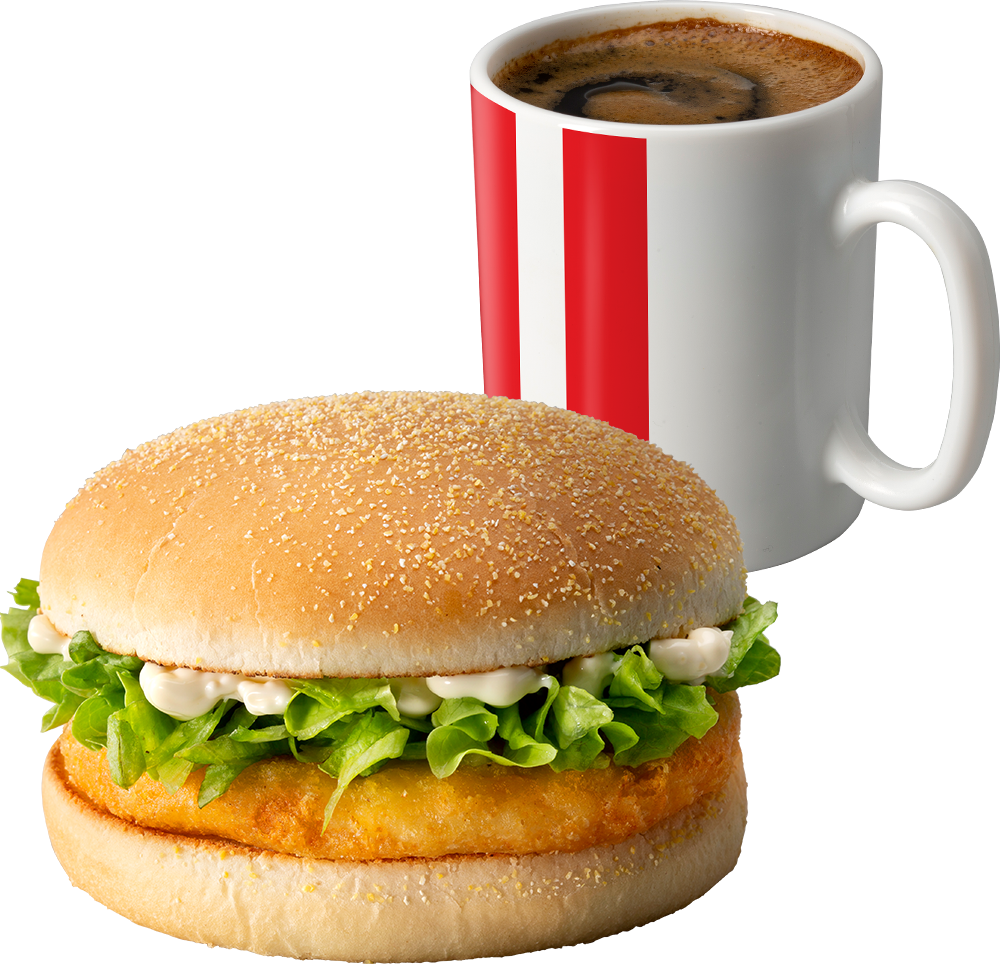 Комбо Кофе с Чикенбургером в Ростикс меню 2024 с ценами и фото на сегодня