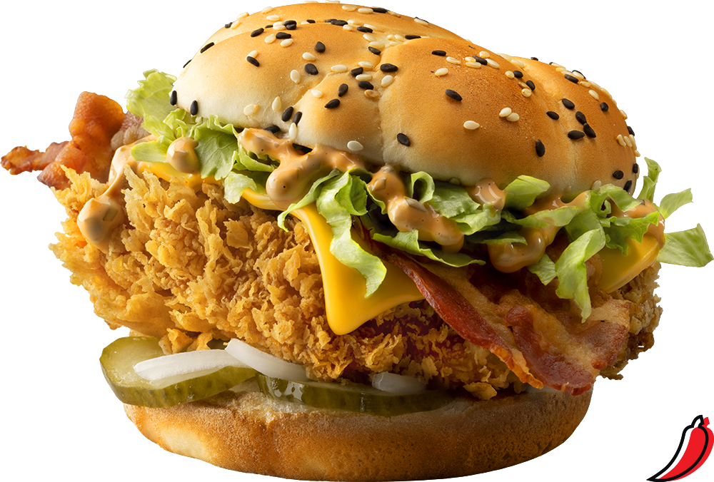 Шефбургер Де Люкс Острый в Ростикс — цена, калорийность, состав, вес и фото